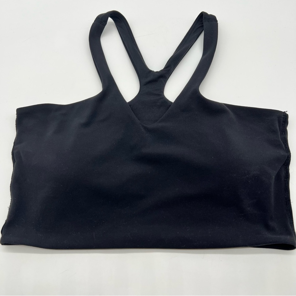 Lululemon Athletica Black Racerback Sports Bra w/ Hidden Support-Size S/M